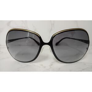 OLIVER PEOPLES "Vianca" Black Matte/Gold w/ Gray Gradient Lenses - NEW